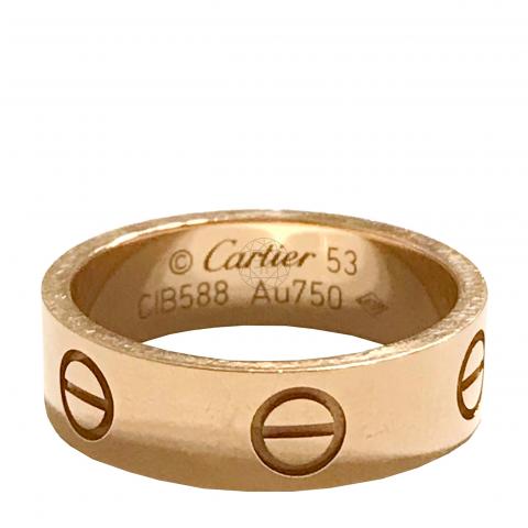 Cartier love series discount ring